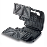 ⁦توستر صانع السندوتشات 3 في 1  كينوود، لون فضي/اسود، موديل SMM02⁩ - الصورة ⁦3⁩