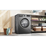 ⁦غسالة 10 كجم - تحميل أمامي - 15 برنامج - 1400 دورة في الدقيقة - السلسلة 4 - ايكو سايلنس درايف من بوش - اللون: جرافيت - WGA254ZREG⁩ - الصورة ⁦4⁩