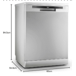 ⁦ميدياغسالة اطباق ، تسع 13 طبق و6 برامج - لون فضي، موديل WQP13-5201C-S⁩ - الصورة ⁦3⁩