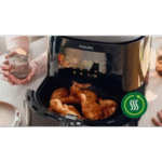 قلاية هوائية فيليبس مقاس XL سعة 1.2 كجم/6.2 لتر مع تقنية الهواء السريع، أسود - HD9270-220 فولت جهد إمداد 50 هرتز، 2000.0 وات - الصورة 7