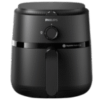 قلاية هوائية L - سعة 1500 وات، 4.1 لتر، 0.8 كجم، أسود - NA120/00 فيليبس، 1500 وات