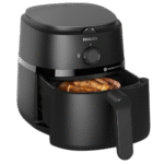 قلاية هوائية L - سعة 1500 وات، 4.1 لتر، 0.8 كجم، أسود - NA120/00 فيليبس، 1500 وات - الصورة 4