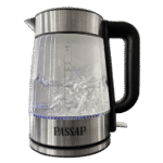 ⁦باساب غلاية مياه كهربائية زجاج سعة 2.0 لتر - أسود⁩ - الصورة ⁦3⁩