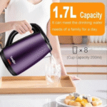 ⁦غلاية مياه كهربائية من سونيفر، 1500 وات - 1.7 لتر، موديل Sf-2102⁩ - الصورة ⁦4⁩