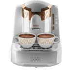 ⁦ماكينة تحضير القهوة التركي من اورزم اوكا، لون أبيض/نحاسي، موديل ok001⁩ - الصورة ⁦2⁩