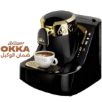 ارزوم اوكا - ماكينة تحضير القهوة التركية - اسود/ذهبي - OK008