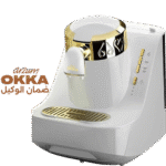 ماكينة تحضير قهوة تركية، 710 وات، ذهبي أبيض من ارزوم اوكا، ok008