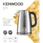 ⁦غلاية معدنية (بقوة 2200 وات، سعة 1.7 لتر، لون فضي) من كينوود موديل OWZJM10.000SS⁩ - الصورة ⁦3⁩