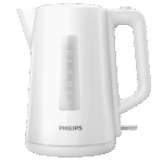 غلاية بلاستيكية بيضاء من فيليبس، سعة 1.7 لتر 2400 وات، HD9318/01