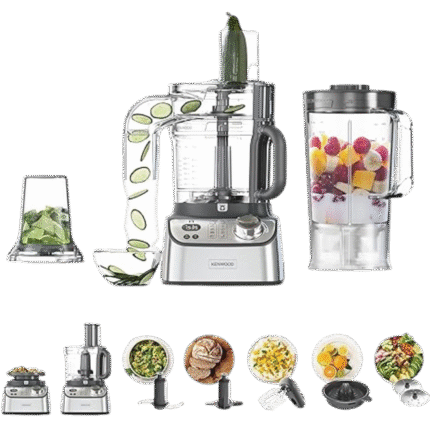 محضر طعام من كينوود موديل FDM71.690ss، 1000 وات، متعدد الالوان