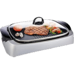 Kenwood Health Grill 2000 Watts With Glass Lid, Silver HG266
