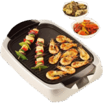 Kenwood Health Grill 2000 Watts With Glass Lid, Silver HG266 - Image 3