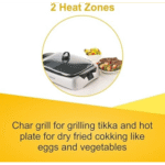 Kenwood Health Grill 2000 Watts With Glass Lid, Silver HG266 - Image 7