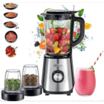 Kenwood Glass 1000W Power Blender Blender/Smoothie Maker 2 L With Grinder Blm45.720Ss Black/Silver