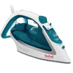 مكواة ايزي جليس بلس FV5718 من تيفال ، مكواة بخار 2400 وات، لون تركواز أبيض