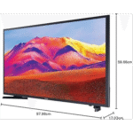 Samsung 43 Inch Full HD Smart LED TV with Built-in Receiver - Black - UA43T5300AUXEG - Image 2