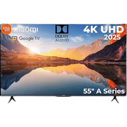 تلفزيون شاومي A-55-2025TV 4K UHD 2025 جوجل تي في مقاس 55 بوصة، أسود