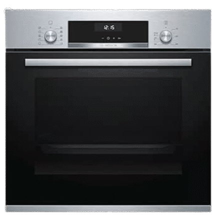 فرن بلت ان سلسلة 6 من بوش - فرن كهربائي 60 سم - اسود - ستانلس ستيل - مروحة - HBJ558YS0G