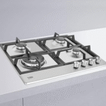 ⁦مسطح غاز بلت ان بحوامل حديد من بيكو 64225 SX، 60 سم - فضي⁩ - الصورة ⁦4⁩