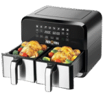 ⁦قلاية هوائية رقمية 2 درج  1700 وات سعة 4 لتر + 4 لتر من بلاك اند ديكر DZAF1700-B5⁩ - الصورة ⁦3⁩