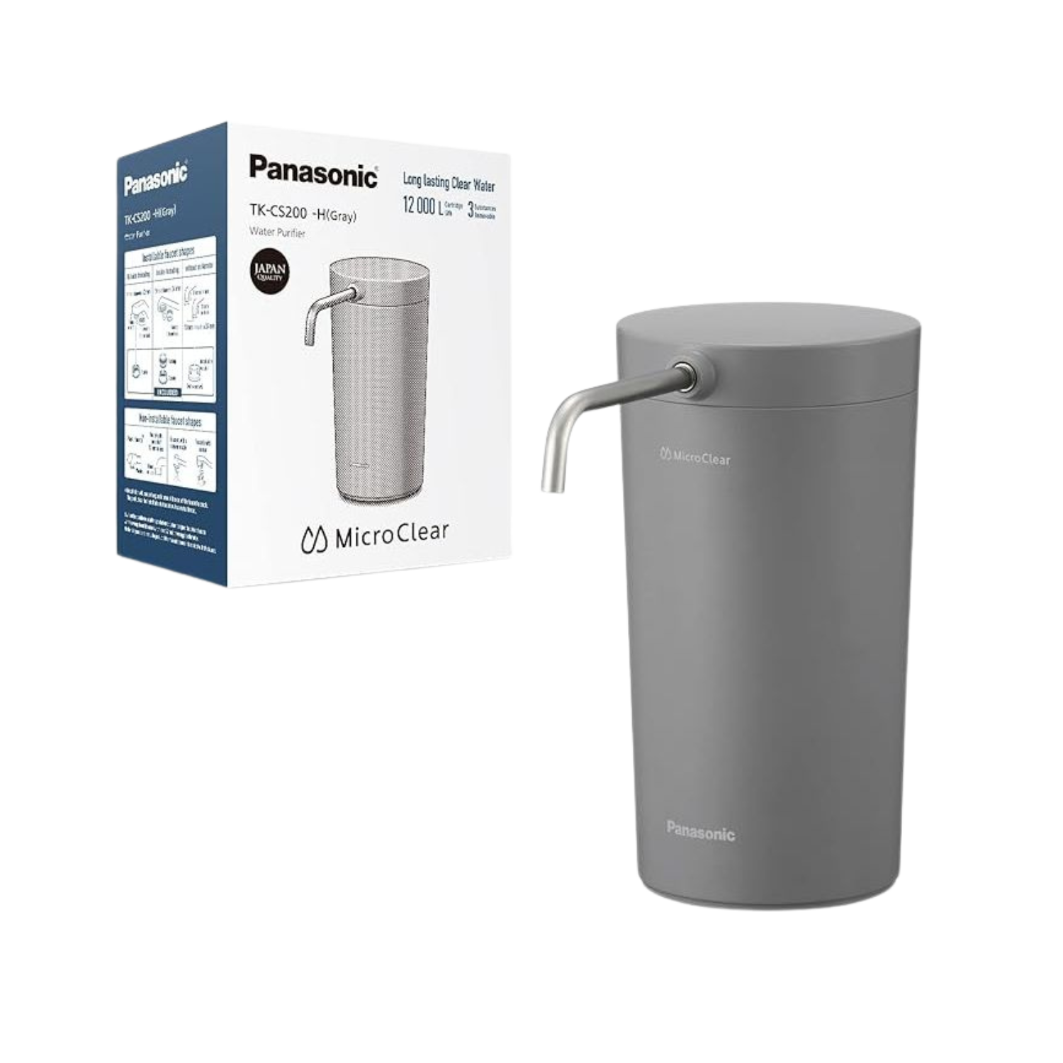 تصميم بدون عنوان - 2025-11-27T194343.243 فلتر مياه من باناسونيك، TK-CS200، رمادي - الصورة 1