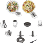 ⁦محضر الطعام مالتي برو اكسبرس من كينوود – 1000 وات - FDP65.750WH⁩ - الصورة ⁦2⁩