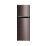 ثلاجة توشيبا سعة 338 ليتر بمحرك انفرتر، بلون رمادي لامع RT468WE