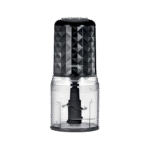 Kenwood Chopper 400W Electric Food Chopper with 500ml Bowl, Dual Speed, Stainless Steel Quad Blade, Rubber Lid, Ice Crush Function CHP40.000BK Black -