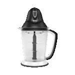 Mienta chopper 1.5 l- 6 blade-black- 450 watt