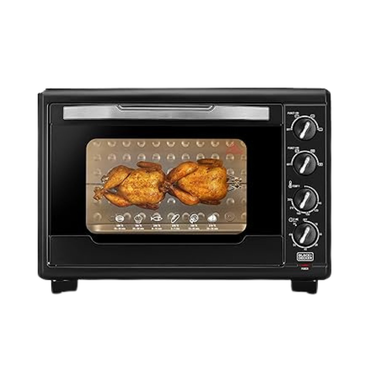 5 Black&Decker 55L Double Glass Multifunction Toaster Oven with Rotisserie for Toasting/ Baking/ Broiling, Black – TRO55RDG-B5 - Image 1