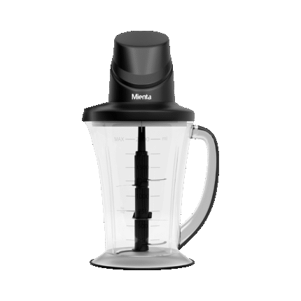 Mienta Chopper 2L - 6 Stainless Steel Blades - Black - 500 Watt - CH23738A