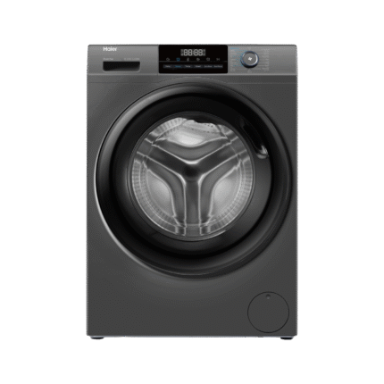 Haier 8 KG Front Loading Washing Machine, 525 mm Super Drum, BLDC Inverter Motor, Laser Welding, Steam, Silver, HW80-BP14929AS6