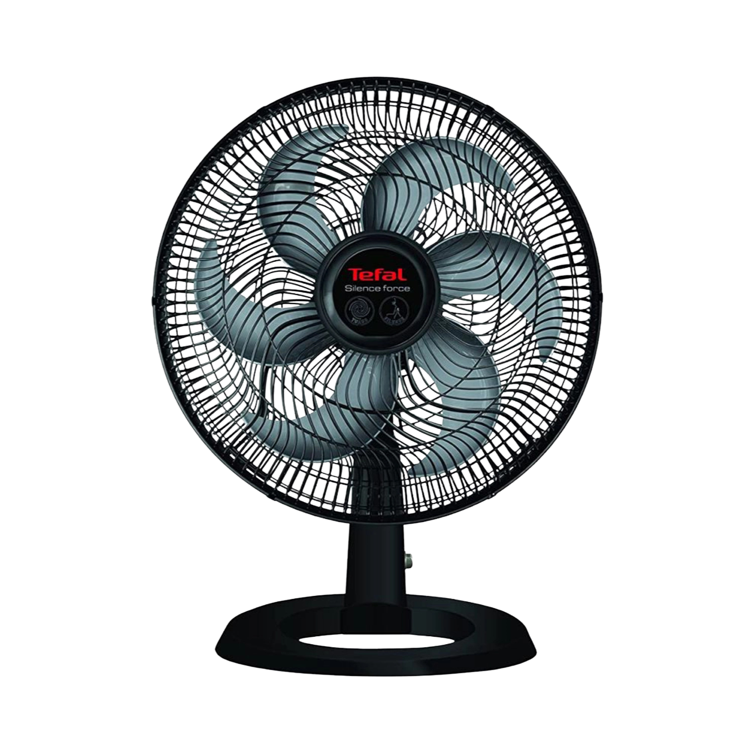 7 Tefal Silence Force Desk Fan, 16 Inch, 3 Speeds, Black - VG4110EE - Image 1