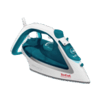 مكواة ايزي جليس بلس FV5718 من تيفال ، مكواة بخار 2400 وات، لون تركواز أبيض