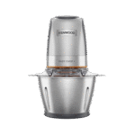 قطاعة طعام كهربائية 500 وات من الستانلس ستيل مع وعاء ستانلس ستيل سعة 1.2 لتر (سعة عمل 600 مل)، منقط برو، شفرة رباعية، غطاء تخزين، سرعة مزدوجة، ملعقة سباتولا، وظيفة سحق الثلج CHP62.700SI فضي من كينوود