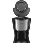 ماكينة تحضير القهوة بالتنقيط HD7462 فيليبس سعة 1.2 لتر 15 كوب بهيكل من الستانلس ستيل، دايلي كوليكشن من فيرسوني، (مستقلة، شبه أوتوماتيكية، لتحضير القهوة بالتنقيط، بالقهوة المطحونة، أسود، ستانلس ستيل)