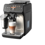 Versuni Philips EP5447/90 Fully Automatic Espresso Machine, LatteGo Milk System, AquaClean Filter, Stainless Steel, 1500 W, Chrome