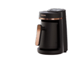 ⁦ماكينة قهوة فيليبس التركية - نكهة تقليدية مع وظيفة الطهي على الجمر. سعة 4 أكواب. مستشعرات ارتفاع درجة الحرارة + مقاومة التدفق الزائد. لوحة تحكم تعمل باللمس، أسود (HDA150/60).⁩ - الصورة ⁦4⁩