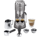 ماكينة تحضير قهوة الإسبرسو من ديلونجي بسعة 1 لتر 885 موديل باللون الرمادي