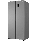 ⁦ثلاجة بابواب متجاورة (بابان) من هاير، فضي، 490 لتر، عاكس كهربائي⁩ - الصورة ⁦3⁩