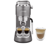 ⁦ماكينة تحضير قهوة الإسبرسو من ديلونجي بسعة 1 لتر 885 موديل باللون الرمادي⁩ - الصورة ⁦4⁩