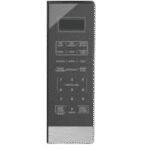 ⁦ميكروويف فردي بـ 5 مستويات طاقة ووظيفة إذابة الثلج وعداد الوقت 35 دقيقة وقرص دوار زجاجي 255 ملم لطبخ موحد بسعة 20 لتر وقدرة 700 وات سهل التنظيف من بلاك اند ديكر، لون أسود - MZ2005P-B5⁩ - الصورة ⁦2⁩