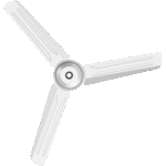Tornado Set of 1 fans TCF56WW Ceiling Fan - White - Image 2