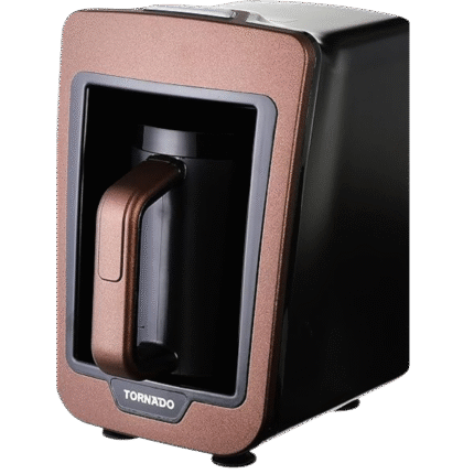 ماكينة تحضير القهوة التركية الأوتوماتيكية من تورنيدو - لون أسود وبني، موديل Tcme-100 العلامة التجارية: تروندو