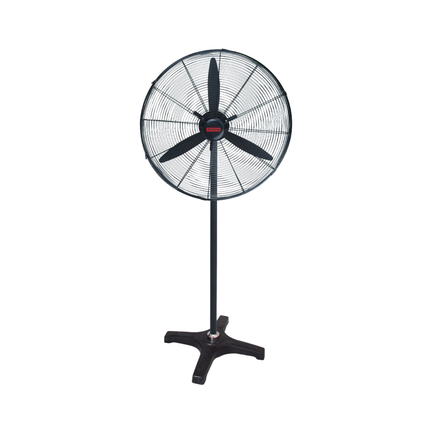 تصميم بدون عنوان - 2025-11-28T171318.256 مروحة صناعية بحامل من فريش - 30 بوصة، أسود، 100 واط - الصورة 1