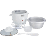 جهاز طهي الارز سعة 0.6 لتر/ 2.5 كوب من بلاك اند ديكر، ابيض - RC650-B5 - الصورة 4