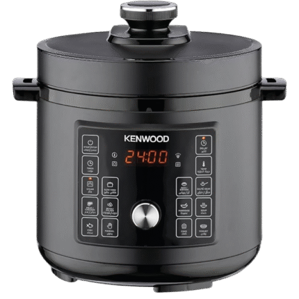 KENWOOD 16-In-1 Electric Pressure Cooker 6L 1000W Multifunctional Programmable Multicooker With Safety Feature, 16 Smart Cook Programs, Manual Function For Personalised Recipes PCM90.000BK Black  About this item  1000W, 6L Alumininum Inner Pot With Non-Stick Cooking. Removable Cover With Exhaust Valve For Safe Cover Opening. wide variety of food