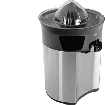 Braun CitrusQuick 5 CJ 5050, Direct Citrus Juicer, Drip-Proof Spout, Automatic Start/Stop, Easy to Clean, Direct Service System, with Protective Cover, 60 W, Black