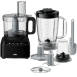 Braun PureEase Food Processor, 800 Watts, Black - Image 2