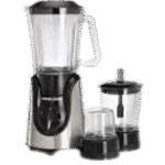 ⁦خلاط زجاجي مع مطحنة ومفرمة 600 وات من بلاك اند ديكر - BX600G-B5، 1.5 ليتر، 1.5 لتر⁩ - الصورة ⁦3⁩